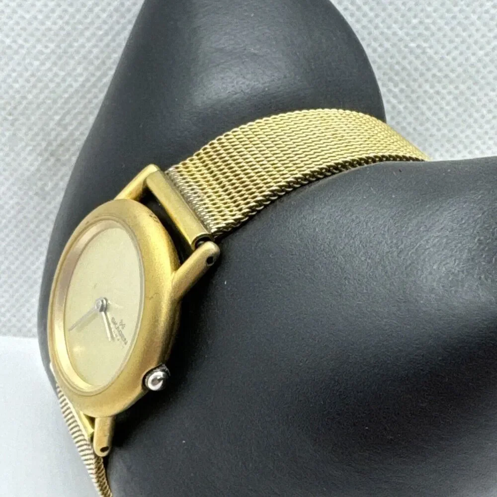 Skagen 45GG Women's Gold Tone Analog Dial Quartz Genuine Wrist Watch JNA568
